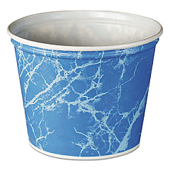 Dart Double Wrapped Paper Bucket, 165 oz, 8.3" x 8.8", White, 100/Carton (10T1M)