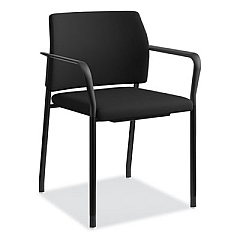 HON Accommodate Series Guest Chair with Fixed Arms, 23.25" x 22.25" x 32", Black, 2/Carton (SGS6FBCU10B)
