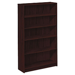 HON 1870 Series Bookcase, Five-Shelf, 36w x 11.5d x 60.13h, Mahogany (1875N)