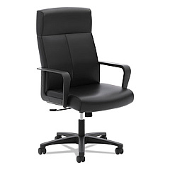 HON HVL604 High-Back Executive Chair, Supports Up to 250 lb, 16.25" to 20.75" Seat Height, Black (VL604SB11)