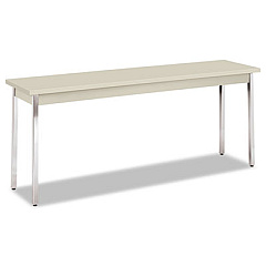 HON Utility Table, Rectangular, 72w x 18d x 29h, Light Gray (UTM1872LOLOC)