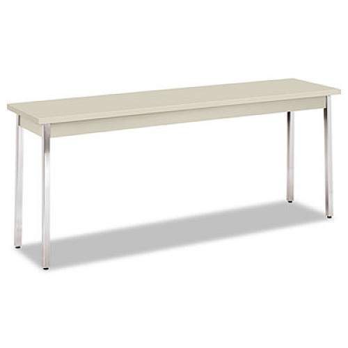 HON Utility Table, Rectangular, 72w x 18d x 29h, Light Gray (UTM1872LOLOC)