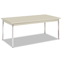 HON Utility Table, Rectangular, 72w x 36d x 29h, Light Gray (UTM3672LOLOC)