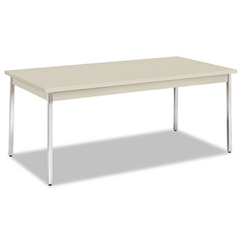 HON Utility Table, Rectangular, 72w x 36d x 29h, Light Gray (UTM3672LOLOC)