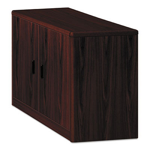 HON 10700 Series Locking Storage Cabinet, 36w x 20d x 29 1/2h, Mahogany (107291NN)