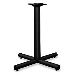 HON Single Column Steel Base, 26w x 26d x 27.88h, Black (XSP26P)