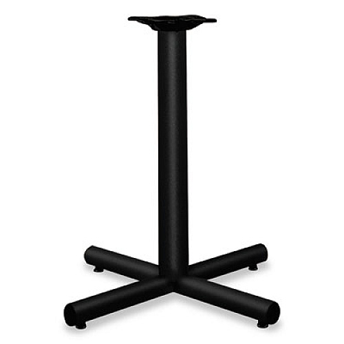 HON Single Column Steel Base, 26w x 26d x 27.88h, Black (XSP26P)