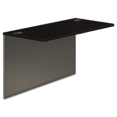HON 38000 Series Bridge, 48w x 24d x 29.5h, Mahogany/Charcoal (38210NS)