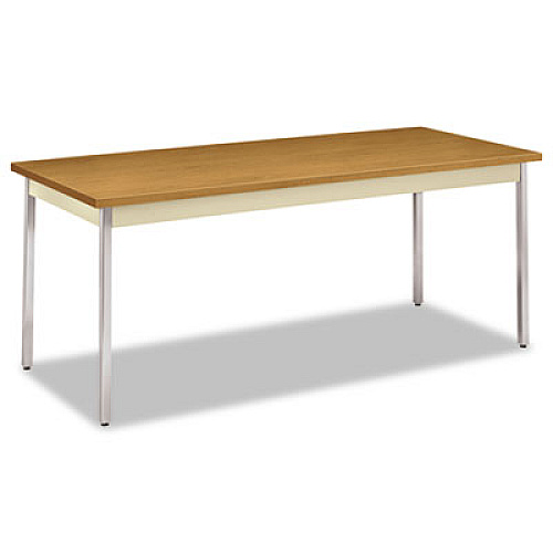 HON Utility Table, Rectangular, 72w x 30d x 29h, Harvest/Putty (UTM3072CLCHR)