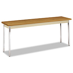 HON Utility Table, Rectangular, 72w x 18d x 29h, Harvest/Putty (UTM1872CLCHR)