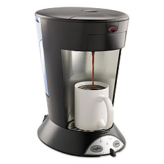 BUNN My Cafe Pourover Commercial Grade Coffee/Tea Pod Brewer, Stainless Steel, Black (MCP)