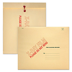 Quality Park X-Ray Film Mailer, Square Flap, String and Button Closure, 18 x 15, Manila, 100/Carton (E8894)