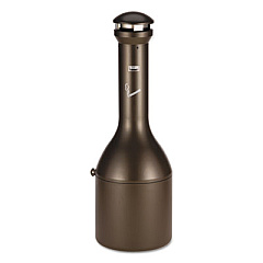 Rubbermaid Commercial Infinity Traditional Smoking Receptacle, 4.1 gal, 39" High, Aged Bronze (9W33AGB)