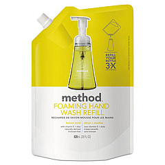 Method Foaming Hand Wash Refill, Lemon Mint, 28 oz Pouch, 6/Carton (01365CT)