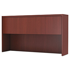 Safco Aberdeen Series Laminate Wood Door Hutch, 72w x 15d x 39.13h, Cherry (AHW72LCR)