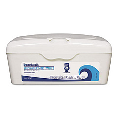 Boardwalk Flushable Moist Wipes, 5.25 x 7, Floral Scent, 42/Tub, 12 Tubs/Carton (BWK457WT)