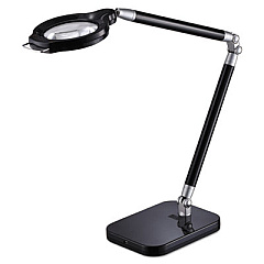 BLACK+DECKER PureOptics Summit Zoom Ultra Reach Magnifier LED Desk Light, 2 Prong, 29", Black (LEDARCMAGBLK)