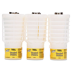 Rubbermaid Commercial TCell Microtrans Odor Neutralizer Refill, Tropical Sunrise, 48 mL, 6/Carton (402472)