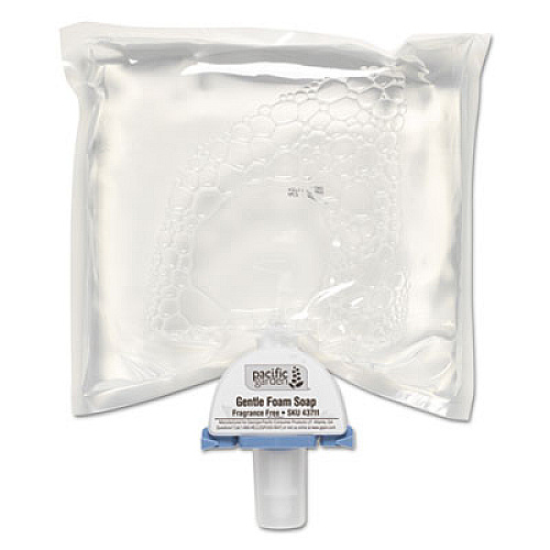 Georgia Pacific Professional Gentle Foam Liquid Soap, Fragrance-Free, 1,200 mL, 4/Carton (43711)