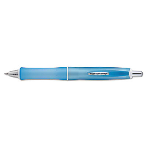 Pilot Dr. Grip Frosted Advanced Ink Ballpoint Pen, Retractable, Medium 1 mm, Black Ink, Blue Barrel (36253)