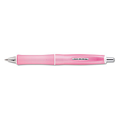 Pilot Dr. Grip Frosted Advanced Ink Ballpoint Pen, Retractable, Medium 1 mm, Black Ink, Pink Barrel (36252)