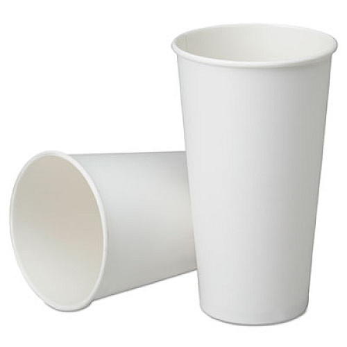 AbilityOne 7350016457874, SKILCRAFT, Biobased Disposable Paper Cups, 21 oz, White, 1,000/Box
