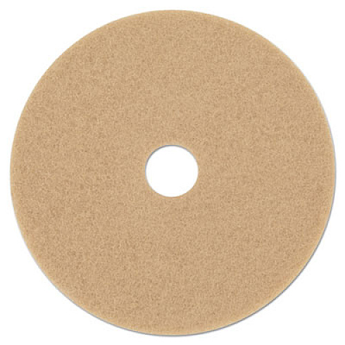 3M Ultra High-Speed Floor Burnishing Pads 3400, 21" Diameter, Tan, 5/Carton (05607)