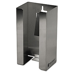San Jamar Stainless Steel Disposable Glove Dispenser, Single-Box, 5 1/2w x 3 3/4d x 10h (G0801)
