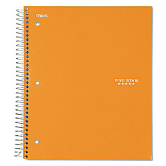 Five Star Trend Wirebound Notebook, 3 Subject, Medium/College Rule, Randomly Assorted Covers, 11 x 8.5, 150 Sheets (06050)