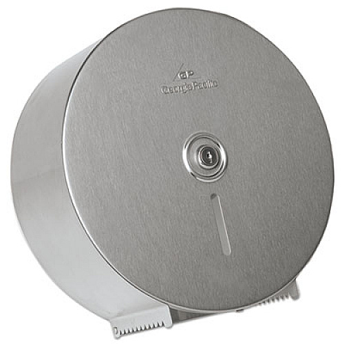 Georgia Pacific Professional Stainless Steel Jumbo Roll Tissue Dispenser, 14.25 x 4.44 x 14.25, Stainless Steel (59449)