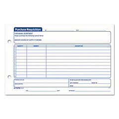 TOPS Purchasing Requisition Pad, 5.5 x 8.5, 1/Page, 100 Forms/Pad, 2 Pads/Pack (32431)