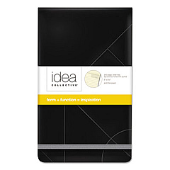 TOPS Idea Collective Journal Pad with Hard Cover, Wide/Legal Rule, Black Cover, 120 Cream 5 x 8.25 Sheets (56886)