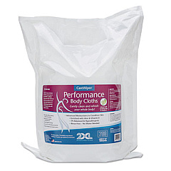 2XL Performance Body Cloths, 6 x 8, Fresh Scent, White, 700/Pack, 4 Packs/Carton (L436)