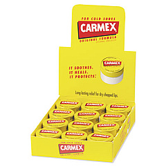 Carmex Moisturizing Lip Balm, Original Flavor, 0.25 oz Jar, 12/Box (62458)