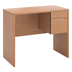 HON 10500 Series Standing Height Hanging Pedestal, Left/Right, 2-Drawer: Box/File, Legal/Letter, Harvest, 15.63 x 22.75 x 17.75 (10501C)