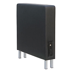 Alera QUB Series Powered Armrest Wedge, 5.88w x 26.38d x 30.5h, Black (ALEQB8316)