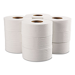 GEN Jumbo Bathroom Tissue, Septic Safe, 2-Ply, White, 650 ft, 12 Roll/Carton (GEN29B)