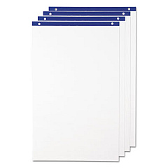 Quartet Conference Cabinet Flipchart Pad, Unruled, 21 x 33.75, White, 50 Sheets, 4/Carton (LP50)