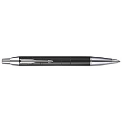 Parker IM Ballpoint Pen, Retractable, Fine 0.5 mm, Black Ink, Black/Chrome Barrel (1975553)