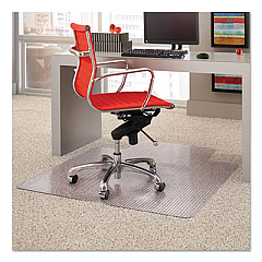 ES Robbins Dimensions Chair Mat for Carpet, 45 x 53 with Lip, Clear (162011)