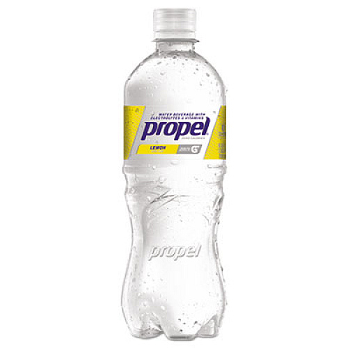 Propel Fitness Water Flavored Water, Lemon, Bottle, 500mL, 24/Carton (00167)