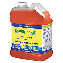 PositivEffects Floor Cleaner, Tangy Fruit, 1 gal Bottle, 4/Carton (91111)