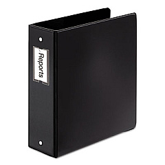 Cardinal Premier Easy Open Locking Round Ring Binder, 3 Rings, 3" Capacity, 11 x 8.5, Black (18842)