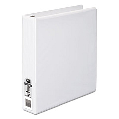 Wilson Jones 362 Basic Round Ring View Binder, 3 Rings, 1.5" Capacity, 11 x 8.5, White (36234W)