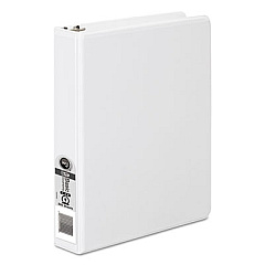 Wilson Jones 362 Basic Round Ring View Binder, 3 Rings, 1" Capacity, 8.5 x 5.5, White (36210W)