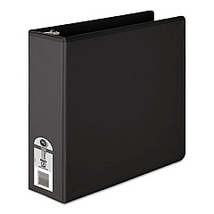 Wilson Jones 362 Basic Round Ring View Binder, 3 Rings, 3" Capacity, 11 x 8.5, Black (36249B)