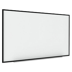 MasterVision Interactive Magnetic Dry Erase Board, 90 x 52 7/10 x 4 1/5, White/Black Frame (BI1591720)