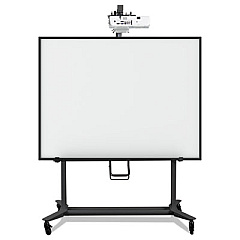 MasterVision Interactive Board Mobile Stand With Projector Arm, 76w x 26d x 80h, Black (BI350420)