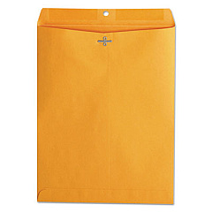 Office Impressions Clasp Envelope, #97, Square Flap, Clasp/Gummed Closure, 10 x 13, Brown Kraft, 100/Box (OFF82303)