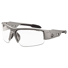 ergodyne Skullerz Dagr Safety Glasses, Matte Gray Frame/Clear Lens, Nylon/Polycarb (52100)